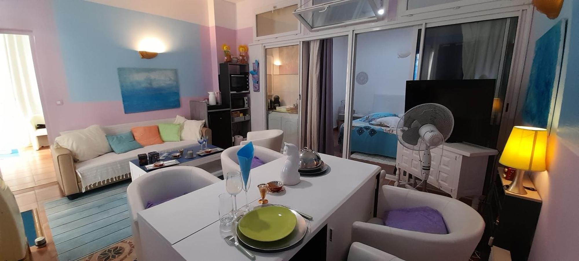 Nice Beau 2 Pieces Atypique-Original 200 M Mer, Promenade Des Anglais, Negresco 외부 사진